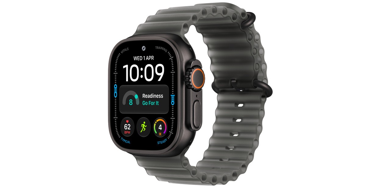 Watch Ultra 4 Black 49mm (MJAY4) Ocean Band