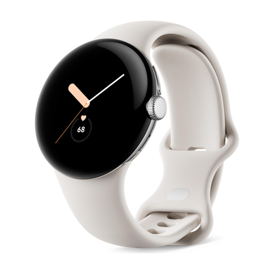Google Pixel Watch 41mm Polished Silver Cellular Chalk